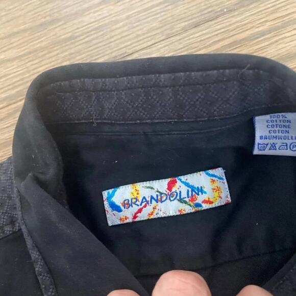 Brandolini Bundle of 2 Button Down Casual Shirts Size Medium - Picture 6 of 8